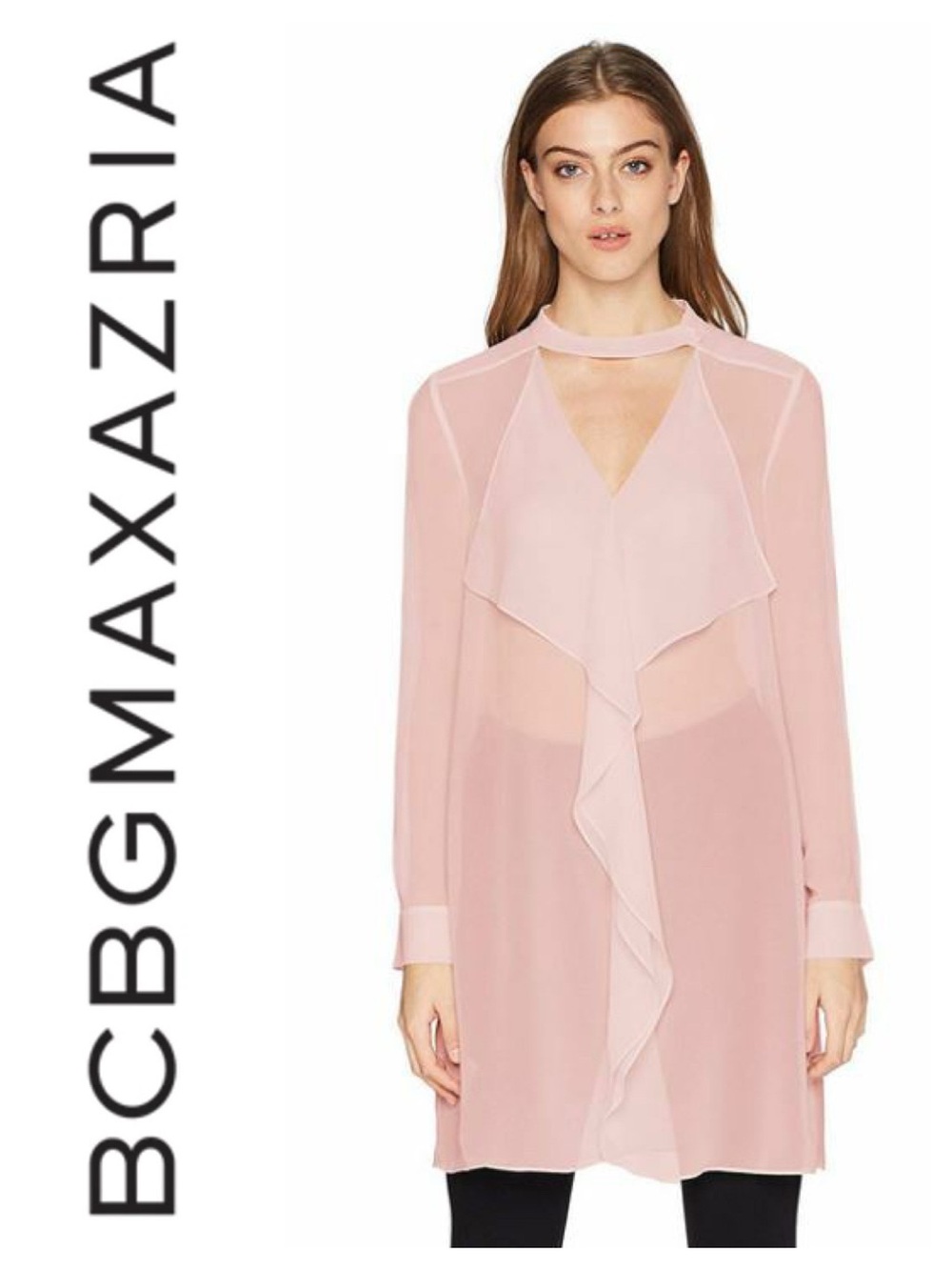 BCBGMaxAzria Shailene Ruffle Tunic Dress